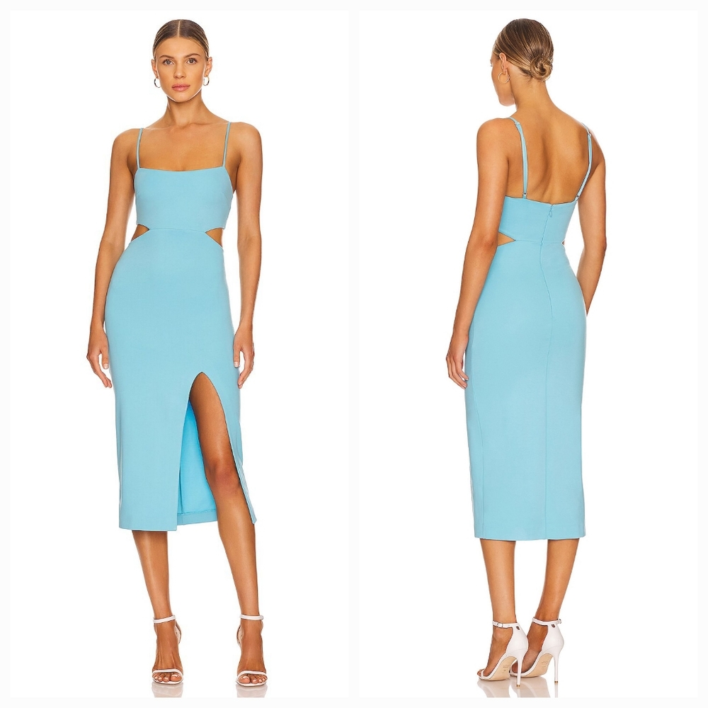 h:ours Haydon Dress in Blue